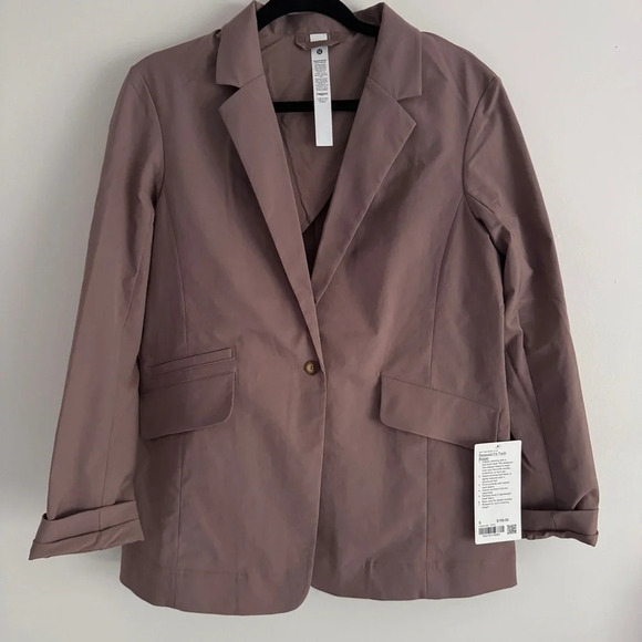 🆕🤎 Lululemon Relaxed Fit Twill Blazer - Taupetastic - Picture 1 of 12